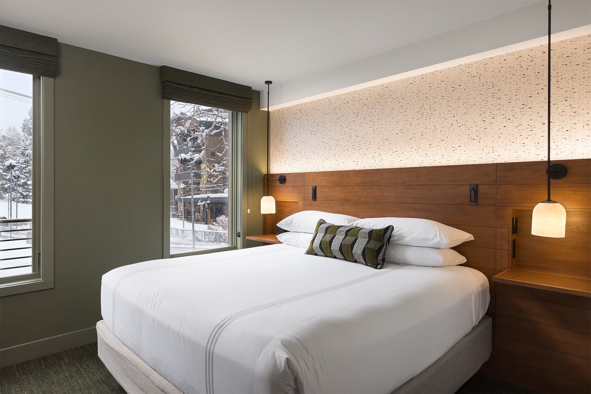 A king bed in a room at Terra Hotel