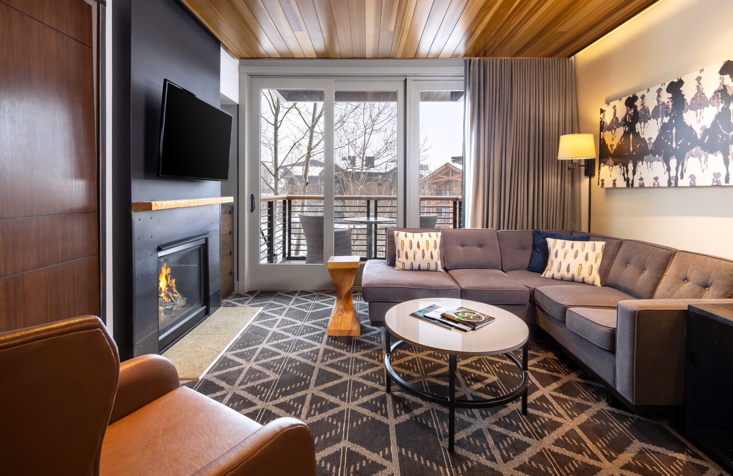 A Studio Living Room at Hotel Terra in the Urban Studio Suite