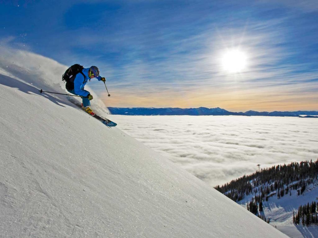 Powder skiing in Jackson Hole, WY